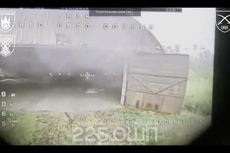 Operators tracked the tank back to its base, What the video footage revealed, A game of cat and mouse on the front, The tank brought the drone back to its parking lot, Five Russian vehicles were in the area, Ukrainian operators decided to attack, The sequence of the attack wasn’t clear, A drone flew into the warehouse, Viewing the attack from the outside, Another drone finished off the tank