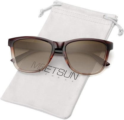 A pair of small, round polarized sunglasses , A pair of classic retro polarized sunglasses , Two pairs of rectangle sunglasses , This pair of semi-rimless sunglasses , This pair of aviators that come in nine different colors , This pair of square, cat-eye sunglasses, This pair of ‘90s-style oval sunglasses , This pair of cat-eye sunglasses , This pair of hexagonal sunglasses, Related...