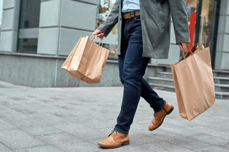 Limit the number of stores you go to Use new bills, Limit the number of stores you go to, Don't make friends with the sales staff, Take a mindful break, Avoid shopping at peak times, Suck on a mint while you shop, Sleep on it before purchasing large items, Never go shopping without a list, Wear headphones when you run errands, Make yourself walk away, Say "no" to sales, unless the item is already on your list, Leave your credit cards at home, Don't shop when you’re feeling emotional, Always double check that you're getting the best value