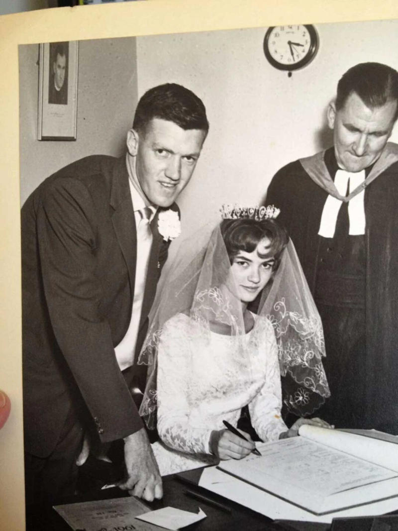 1. Can We Bring Tiaras Back? 1. Can We Bring Tiaras Back?, 2. ‘Do Not Disturb’ … Noted!, 3. The Style Is Impeccable, 4. Gang’s All Here (And by Here, We Mean Whitwick, England)!, 5. Do You Think They Ever Wore Those Bridesmaid Dresses Again?, 6. A 1960s Brooklyn Wedding, 7. Anyone Know Who Won the Fight at This Reception?, 8. Just Married!, 9. Now This Wedding Reception Looks Like a Good Time, 10. Lending a Hand, 11. ‘They Were Married for 60 Years’, 12. Cutting the Wedding Cake in Hawaii, 13. Sweet Ride!, 14. Putting on the Finishing Touches