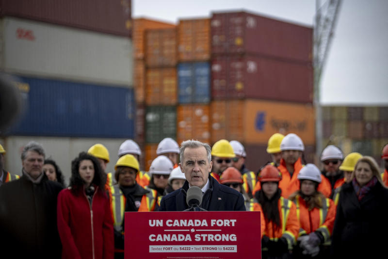 Total exports only dropped slightly Mark Carney is winning hearts and minds, Beating the Conservative Party, Carney has a high favorability rating, Poilievre’s new political problem, Carney versus Poilievre, Pierre Poilievre isn't doing as well, Other important recent findings, Optimism surged under new Liberal leadership, Positive Impressions are up, Optimism about Canada, Big approval numbers, Carney earned high marks, Carney’s personal brand has been a big asset, Popular with Canadians, Still not as well liked as Justin Trudeau, Falling behind former Prime Minister, Even Stephen Harper scored better at first, Carney has room to grow, The Liberals are well situated, A wider gap in vote share, Carney has a huge advantage