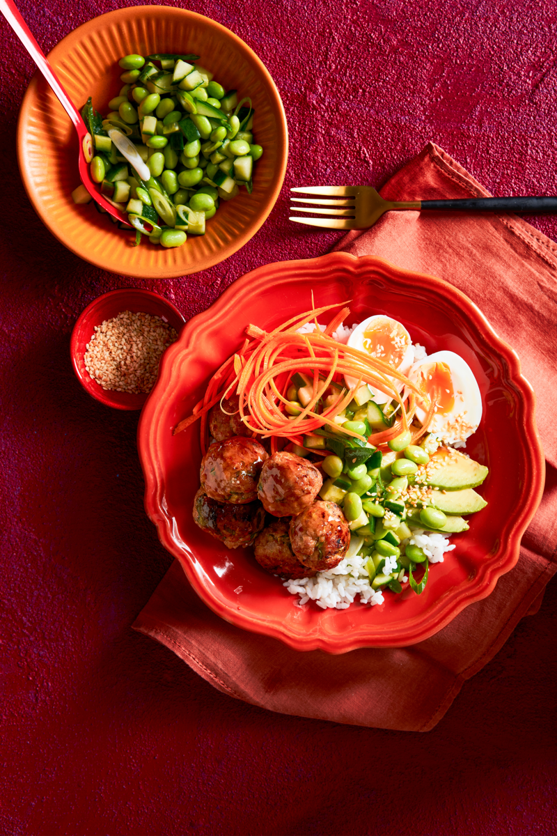 100 healthy dinner recipes your family will love, Eggplant pillows (Cuscini di melanzane) , Ginger fish stir fry , Grilled salmon and cos salad , Kale falafel salad with toasted pine nuts and hummus