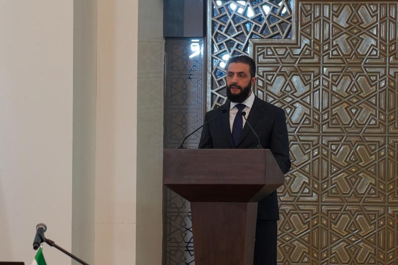 Keeping them on their toes, Wrestling with the reality, Impromptu meeting with al-Sharaa, Trump's praise for former jihadist, A quick hello, 50-year sanctions lifted, "A chance at greatness", "Time to shine", A step up, All in the past, Years of US estrangement, The start of a new era in the Middle East?, Turkey and Saudi's role, A standing ovation, Fireworks in Damascus, A glimmer of hope for a beleaguered land, Undermining Iranian influence, Huge investment on the cards
