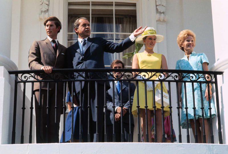 Nixon shows Prince Charles the White House front yard The royals and the Eisenhowers, Nixon shows Prince Charles the White House front yard, The PM and the Prince, Ivory Coast patrol, Getting down to business, The Prince in India, The Prince down under, A candid with the Kohls, The future monarch and the Mitterrand, The Mandela effect, It's a bird, it's a plane, it's a Bush!, Putin and the Prince, Charles the peacemaker, Part of the conversation, Old friends having fun, Talks in the Oval Office, Charles and the Chancellor, Charles and Trump