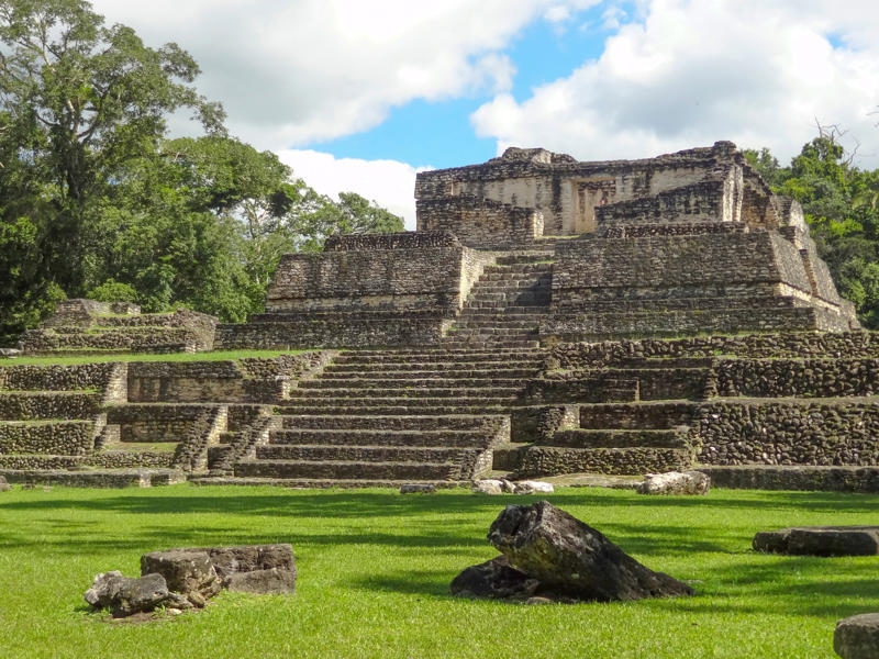 Chichen Itza, Mexico, Tulum, Mexico, Palenque, Mexico, Uxmal, Mexico, Becan, Mexico, Caracol, Belize, Tikal, Guatemala, Mayapan, Mexico, El Mirador, Guatemala, Quiriguá, Guatemala, Copán, Honduras, Yaxchilan, Mexico, Yaxha, Guatemala, Calakmul, Mexico, Tazumal, El Salvador