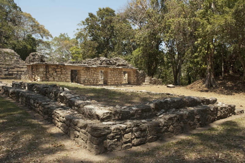 Chichen Itza, Mexico, Tulum, Mexico, Palenque, Mexico, Uxmal, Mexico, Becan, Mexico, Caracol, Belize, Tikal, Guatemala, Mayapan, Mexico, El Mirador, Guatemala, Quiriguá, Guatemala, Copán, Honduras, Yaxchilan, Mexico, Yaxha, Guatemala, Calakmul, Mexico, Tazumal, El Salvador