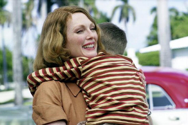 'The Hours' (2002) Vocal advocate for LGBTQ rights, An open-minded mom, She has attended many pride parades, Actress, advocate, writer, An unbreakable bond, A star in his movie debut, A driving force for Ford, 'Freeheld' (2015), 'Maps to the Stars' (2014), Positive reception for 'Maps to the Stars', 'The Kids Are All Right' (2010), 'Chloe' (2009), 'The Private Lives of Pippa Lee' (2009), 'The Hours' (2002), Praise for 'The Hours', 'Psycho' (1998)