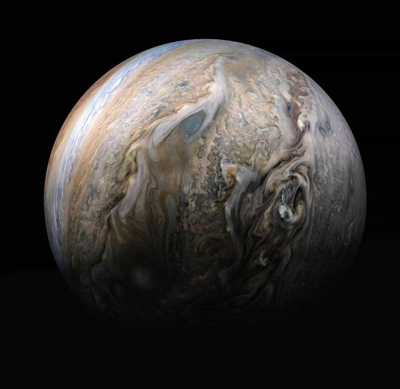 Juno arrives at Jupiter!, Jupiter's swirling clouds, "Clyde's Spot", Deep view, Tumultuous sight, Spiraling storm, Atmospheric conditions, Inside out, Northern latitudes, Juno approaches Jupiter, Headed towards Jupiter, Launch day looms, Reaching the launchpad, Juno passes the test