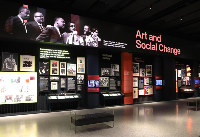 'Art And Ideals: President John F. Kennedy' John F. Kennedy (1917–1963), Acting on an idea, Edward Durell Stone (1902–1978), United States National Cultural Center, Name change, Costs spiral, Ground-breaking ceremony, Building work is completed, Leonard Bernstein's 'Mass', Kennedy family take center stage, Inauguration of the Eisenhower Theater, Honoring the full spectrum of performing arts, JFK centennial year, 'Art And Ideals: President John F. Kennedy', Trump makes changes, Protest and opposition