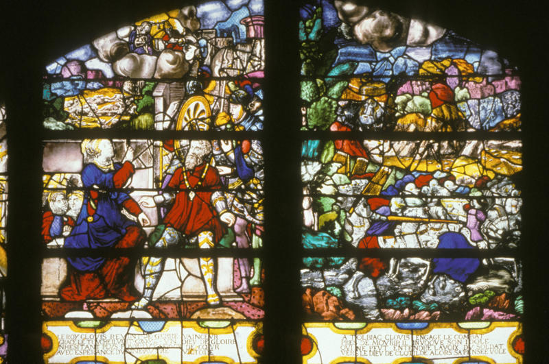 The Early Middle Ages, Myth and legend, The "long haired kings", Battle of Tolbiac, Conversion to Christianity, Codification of Salic law (Lex Salica), Clovis' death, Clotaire I (c. 497 CE - 561 CE), Internal struggles, Childebert II (570 CE - 595/6 CE), Clotaire II (584 CE -629 CE), Clovis II (633 CE - 657 CE), Battle of Tertry (687 CE), Kings of Francia, Merovingian legacy