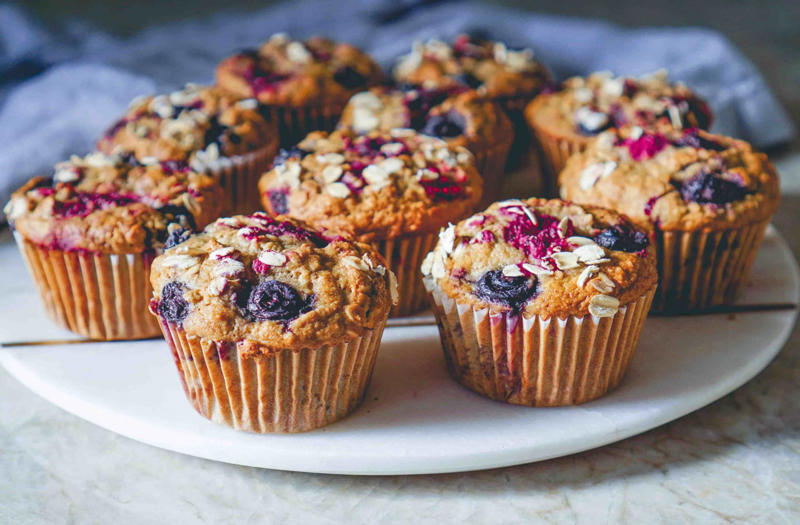 Blender muffin Berry yogurt smoothie, Baked eggs skillet, Breakfast popsicle, Blender muffin, Savory breakfast bowl, Cheesy chaffles, Cucumber and salmon toast, Cheesy spinach baked eggs, Buckwheat porridge, One-cup pancakes, Banana and chia seed toast, Tofu scramble, Turkey breakfast patties, Savory oatmeal with egg, Butternut squash breakfast hash, Cranberry and hazelnut bread, Banana and oatmeal cup