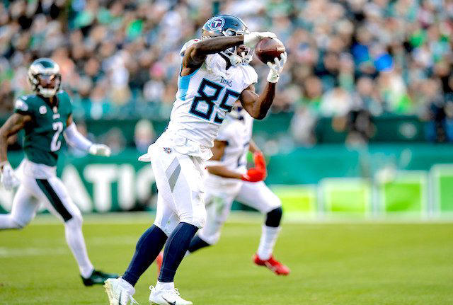 28. Chig Okonkwo - Tennessee Titans 32. Tommy Tremble - Carolina Panthers, 31. Theo Johnson - New York Giants, 30. Brenton Strange - Jacksonville Jaguars, 29. Will Dissly - Los Angeles Chargers, 28. Chig Okonkwo - Tennessee Titans, 27. Mason Taylor - New York Jets, 26. Noah Fant - Seattle Seahawks, 25. Juwan Johnson - New Orleans Saints, 24. Hunter Henry - New England Patriots, 23. Dalton Schultz - Houston Texans, 22. Colston Loveland - Chicago Bears, 21. Cade Otton - Tampa Bay Buccaneers, 20. Tyler Higbee - Los Angeles Rams, 19. Dalton Kincaid - Buffalo Bills, 18. Tucker Kraft - Green Bay Packers, 17. Tyler Warren - Indianapolis Colts, 16. Kyle Pitts - Atlanta Falcons, 15. Jake Ferguson - Dallas Cowboys, 14. Mike Gesicki - Cincinnati Bengals, 13. Zach Ertz - Washington Commanders, 12. Pat Freiermuth - Pittsburgh Steelers, 11. Mark Andrews - Baltimore Ravens, 10. Evan Engram - Denver Broncos, 9. Dallas Goedert - Philadelphia Eagles, 8. Jonnu Smith - Miami Dolphins, 7. David Njoku - Cleveland Browns, 6. T.J. Hockenson - Minnesota Vikings, 5. Travis Kelce - Kansas City Chiefs, 4. Sam LaPorta - Detroit Lions, 3. Trey McBride - Arizona Cardinals, 2. Brock Bowers - Las Vegas Raiders, 1. George Kittle - San Francisco 49ers