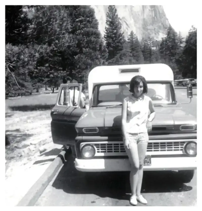 15. The end of a long road trip 1. They broke down in the middle of the desert, 1960s, 2. Taking a family trip to the Continental Divide, late '70s, 3. A late '70s road trip to Pennsylvania, 4. Flat tires are a part of the journey, 5. Family road trip, 6. A 1960s station wagon trip, 7. Roadside picnic, 1960, 8. Calling home for directions, 9. Welcome to Utah, 10. Steve McQueen and his wife, Neile Adams, 11. Family road trip, 1987, 12. Get cozy in the back of the truck, 13. A quick stop for some lunch, 14. Mom needed to stretch her legs, 15. The end of a long road trip, 16. Road trip through the redwoods, 1975, 17. A 1979 road trip to Kansas, 18. The whole family is in that car, 19. Hanging out in the camper, late '70s, 20. Another bike trip, late 1970s, 21. Is it a road trip if it's on a horse?, 22. Post-graduation road trip, 23. Pets need a bathroom break too, 24. Road tripping in the early '70s