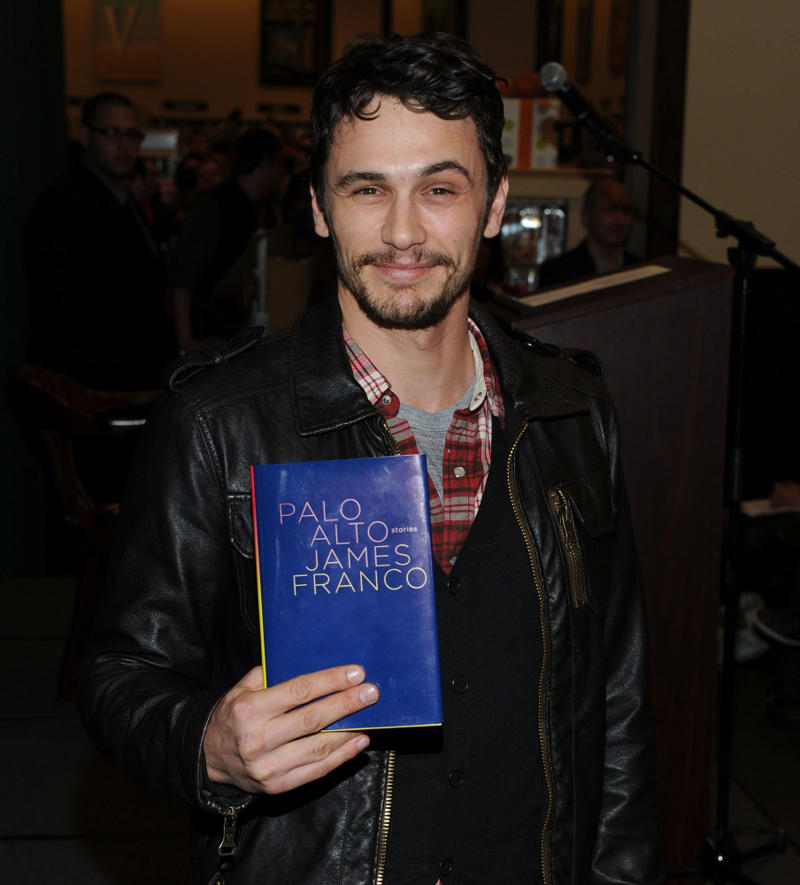 James Franco, 'Palo Alto' Dolly Parton, Kendall and Kylie Jenner, 'Rebels: City of Indra', Madonna, 'The English Roses', Lauren Graham, 'Someday, Someday Maybe', Hilary Duff, 'Elixir', Jesse Eisenberg, 'Bream Gives Me Hiccups', Britney Spears and Lynne Spears, 'A Mother's Gift', Hugh Laurie, 'The Gun Seller', Nicole Richie, 'The Truth About Diamonds', Kareem Abdul-Jabbar, 'Mycroft Holmes', David Duchovny, 'Holy Cow', Bella Thorne, 'Autumn Falls', Steve Martin, 'Shopgirl', Chris Harrison, 'The Perfect Letter', James Franco, 'Palo Alto', Willie Nelson, 'A Tale Out of Luck', Tom Hanks, 'Uncommon Type', Bob Dylan, 'Tarantula', Nick Cave, 'The Death of Bunny Monro', Woody Allen, 'Without Feathers'