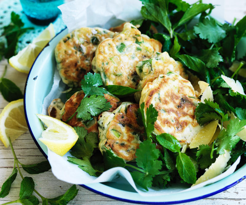 Ingredients, Zucchini fritters serving suggestion, Test Kitchen tip, Zucchini fritter flavour variations, More fabulous fritters