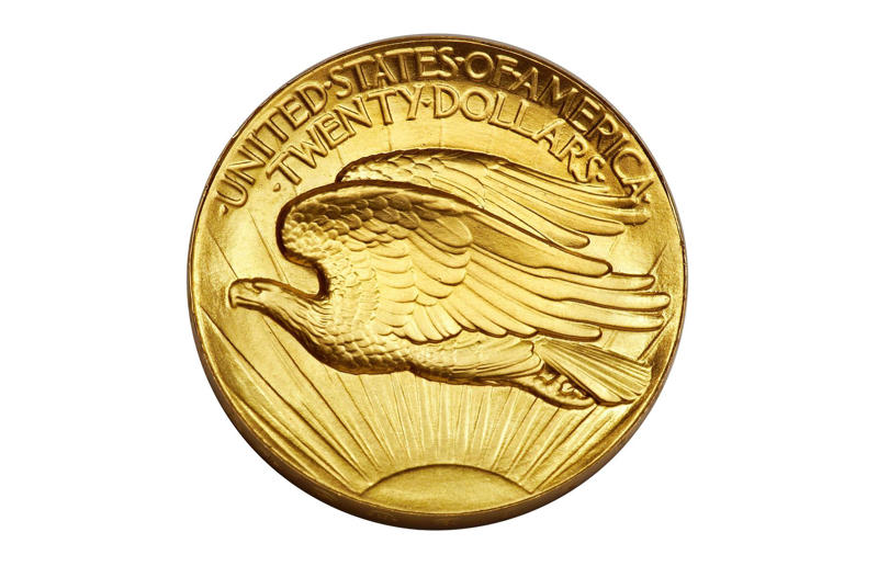 25. 350-300 BC Pantikapaion Gold Stater: .8 million (.3m/£4m today), 24. 1740 Ivan VI Pattern Silver Rouble: .86 million (.4m/£4.1m today), 23. 1804 Draped Bust Silver Dollar Class I MHQG Specimen: .88 million (.3m/£4m today), 22. 1885 Trade Dollar: .96 million (m/£3.8m today), 21. 1898 Single 9 Pond:  million (.9m/£4.4m today), 20. 2007  Million Canadian Gold Maple Leaf:  million (.9m/£4.4m today), 19. 42 BC Aureus of Marcus Junius Brutus: .2 million (.2m/£3.9m today), 18. 1913 Liberty Head Nickel Walton Specimen: .2 million (£3.2m), 17. 1907 Saint-Gaudens Double Eagle Ultra High Relief: .32 million (£3.2m), 16. 1907 Saint-Gaudens Double Eagle Ultra High Relief: .75 million (.6m/£4.2m today), 15. 723 Umayyad Gold Dinar: .78 million (m/£4.5m today), 14. 1913 Liberty Head Nickel Eliasberg Specimen:  million (.7m/£5.8m today), 13. 1787 Brasher Doubloon EB Punch on Wing:  million (.4m/£4.8m today), 12. 1804 Plain Four Draped Bust Eagle: .28 million (.2m/£4.7m today), 11. 1870 Three-Dollar Piece: .52 million (.5m/£4.9m today), 10. 723 Umayyad Gold Dinar:  million (.5m/£6.4m today), 9. 1794 Flowing Hair Silver Dollar Lord St Oswald Specimen: .6 million (.6m/£6.4m today), 8. 1903 Fengtien Tael: .9 million (£5.2m), 7. 1861 Paquet Liberty Head Double Eagle: .2 million (.5m/£6.4m today), 6. 1787 Brasher Doubloon EB Punch on Breast: .4 million (.5m/£7.9m today), 5. 1804 Draped Bust Silver Dollar Class I Childs-Pogue Specimen: .68 million (.1m/£6.8m today), 4. 1822 Half Eagle Eliasberg-Pogue Specimen: .4 million (.9m/£7.4m today), 3. 1787 Brasher Doubloon EB Punch on Wing: .36 million (.1m/£8.3m today), 2. 1794 Flowing Hair Silver Dollar Neil-Carter Specimen:  million (£9m)