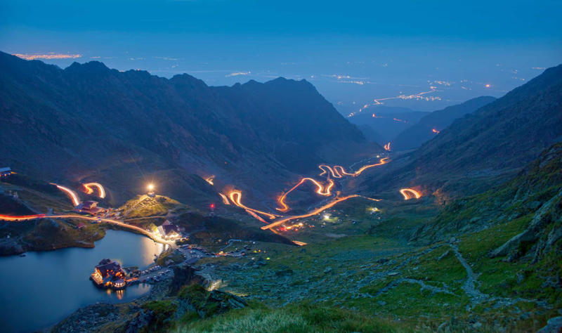 Milford Road, New Zealand, Overseas Highway, Florida, Guoliang Tunnel Road, China, A82, Scotland, The Transfagarasan, Romania, Rohtang Pass, India, Oberalp Pass, Switzerland, The Golden Road to Samarkand, Uzbekistan, Big Sur, California, Stelvio Pass, Italy, Scenic Byway, Arizona, Touge Roads, Japan, Jebel Hafeet Mountain Road, Abu Dhabi, Nurburgring Nordschleife, Germany
