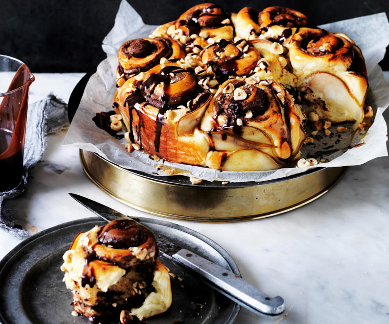 Sweet morning tea ideas, Julie Goodwin’s coffee cake with walnuts , Orange and blueberry syrup cake , Chocolate, hazelnut and coffee scrolls , Apple carrot cake , Simple apple loaf cake , Brown butter loaf cake , Vanilla slice , Our best ever lemon tart , Easy banana muffins with pecans , Lemon blueberry cake with mascarpone icing , The best Anzac biscuits recipe of all time , No-bake Mars Bar slice , Easy scone recipe , Apple tea cake , Mixed berry muffins , Rocky road , Banana bread with passionfruit icing , Apple berry crumble slice , Vanilla cinnamon shortbread , Florentine slice , Sour cherry custard tart , Raspberry and vanilla crumble slice , Rustic mini custard tarts , Orange and poppy seed friands , Roasted hazelnut brownies , Apple and pear tarte tatin , Cherry syrup cake , Our baking traditions