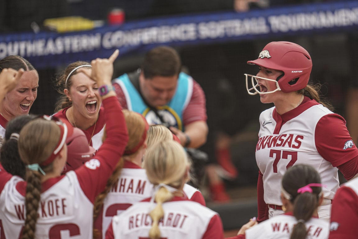 The emotion of NCAA softball, in photos