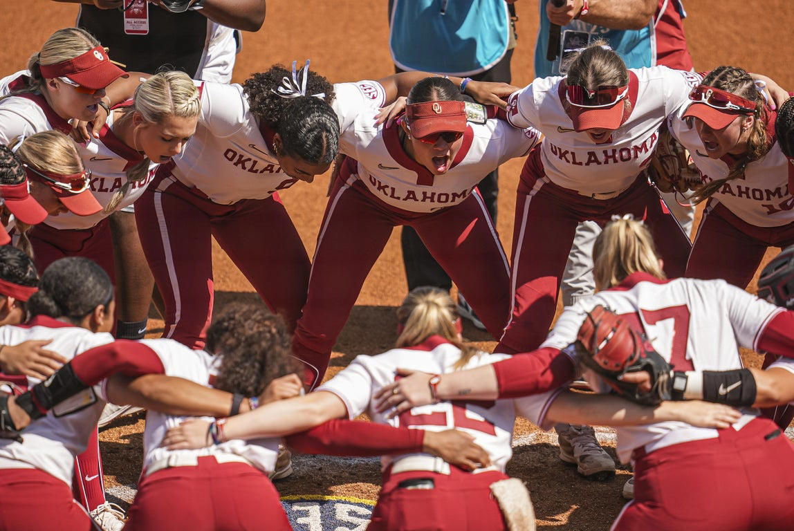 The emotion of NCAA softball, in photos