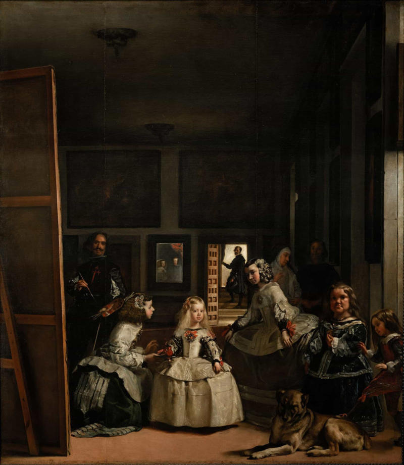 'Las Meninas' 'Mona Lisa', 'The Storm on the Sea of Galilee', 'Bal du moulin de la Galette', 'Salvator Mundi', 'The Last Supper', 'Girl with a Pearl Earring', 'Las Meninas', 'The Fighting Temeraire', 'Impression, Sunrise', 'Whistler's Mother', 'The Starry Night', 'The Hay Wain', 'Arnolfini Portrait', 'A Sunday Afternoon on the Island of La Grande Jatte'