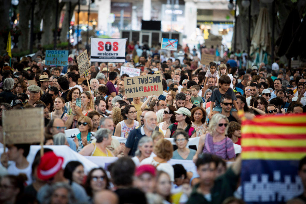 Sign up to The Getaway newsletter , Most crowded holiday destinations , Most tourists per square km , Most overnight stays , Where can I visit instead?, Logrono , Least crowded holiday destinations , Skopelos, Least per square km , Estepona , Least overnight stays