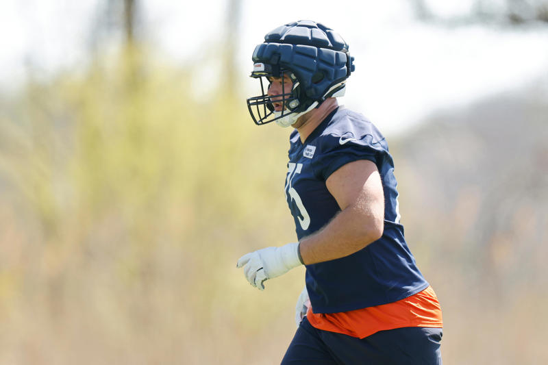 10. QB Case Keenum, 9. WR Luther Burden III, 8. Dayo Odeyingbo, 7. Ozzy Trapilo, 6. OG Jonah Jackson, 5. TE Colston Loveland, 4. C Drew Dalman, 3. DT Grady Jarrett, 2. OG Joe Thuney, 1. HC Ben Johnson