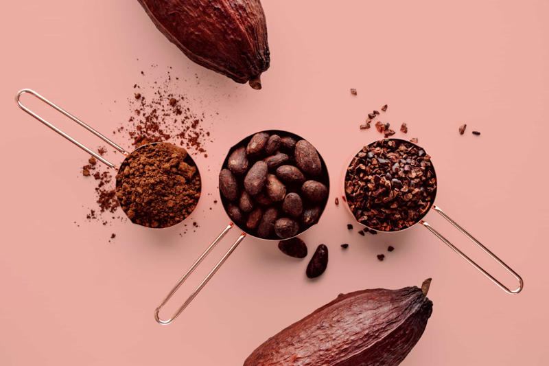 Protein-rich foods, Iron-rich foods, Cacao and cocoa, Matcha tea, Chili peppers, Omega-6 fatty acids, Fruit juice, 'Dirty dozen' fruits, Processed foods