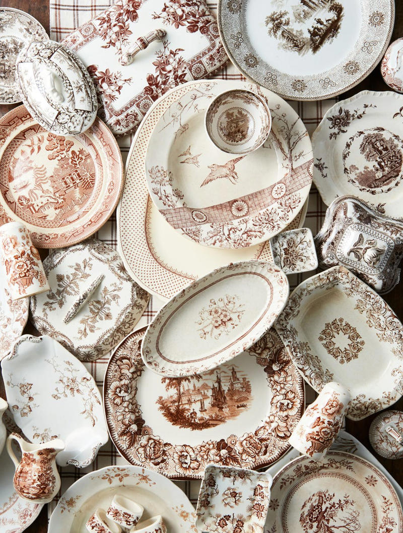 HUDSON’S BAY BLANKETS, BROWN &amp; WHITE TRANSFERWARE, MARY MAXIM SWEATERS, COPPER MOLDS, TRAMP ART BOXES