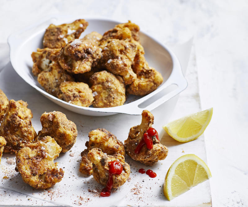 Air fryer carrots , Four-ways with air fryer roast potatoes , Air fryer Sriracha vegetable tempura , Steph de Sousa’s air fryer Mexican-style corn ribs , Air fryer chips and wedges six ways , How to make lentil-stuffed eggplant in your air fryer