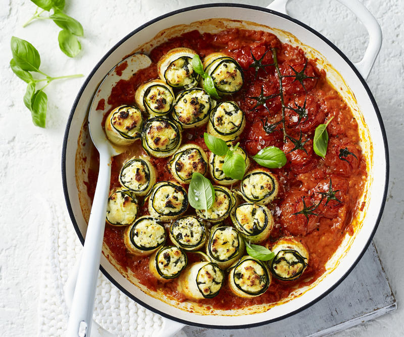 Spicy zucchini omelette , Zucchini and corn frittatas , Zucchini fritters with tzatziki , Zucchini slice , Corn, zucchini and chickpea fritters , Air fryer zucchini balls with lemon yoghurt , Spicy zucchini & ricotta stuffed pasta shells , Zucchini fritters with makrut lime crème , Chicken stir fry with zucchini noodles , Honey soy pumpkin with zucchini noodles and cashews , Chicken, zucchini and freekeh soup , Zucchini Greek salad , Prawn cocktail with zucchini and mint salad , Zucchini and haloumi slice , Ricotta zucchini rolls with roasted tomato sauce , Quinoa salad with zucchini and fetta , Romesco sauce with eggplant and zucchini , Roast vegetable and pesto vegan lasagne , Turkish zucchini fritters with garlic yoghurt sauce , Quinoa zucchini haloumi burgers , Lemon and zucchini polenta cake , Zucchini slice with carrot and bacon , Zucchini and corn muffins , Asparagus, peas and zucchini with fresh mint , Chocolate and zucchini cake , Zucchini and walnut loaf , Tagliatelle with zucchini and prosciutto , Zucchini and feta slice , Zucchini soup , Zucchini gratin , Zucchini and mascarpone tarts , Zucchini and ricotta farfalle , Zucchini and mint couscous salad , Zucchini, pea and corn purée , Zucchini relish , Pasta with zucchini and lemon garlic sauce , Zucchini fritters with skordalia , How to choose and store zucchini, More ideas for zucchini recipes