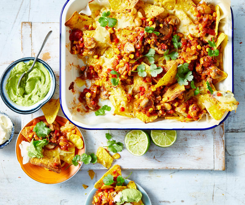          Spicy zucchini &amp; ricotta stuffed pasta shells      ,          Lemon pasta with chilli &amp; crispy crumbs      ,          Roast pumpkin, capsicum, lentil and quinoa salad      ,          Crispy tofu with palm sugar dressing in the air fryer      ,          Crispy tofu katsu burgers      ,          Spiced tofu bao buns with pineapple cucumber salad      ,          Sticky tofu skewers with lemony red slaw &amp; chickpea croutons      ,          Corn, zucchini and chickpea fritters      ,          Mushroom brown rice risotto      ,          Smoky mushroom soup with garlic labne      ,          Whole roasted cauliflower with creme fraiche dressing      ,          Vegetable gado gado with peanut sauce      ,          Honey soy pumpkin with zucchini noodles and cashews      ,          Pumpkin rotolo with sage butter sauce      ,          Indian-spiced red lentil and pumpkin soup      ,          Baked pumpkin, sage and camembert risotto      ,          Pumpkin, capsicum and fetta stuffed mushrooms      ,          Pumpkin &amp; sage gnocchi pasta bake      ,          Mushroom-stuffed butternut pumpkin      ,          Smoky pumpkin tacos with jalapeño salsa      ,          Roasted rice and pumpkin curry      ,          Cheesy cauliflower bake      ,          Gai lan and mushroom five-spice stir-fry      ,          Vegetable and ginger soba noodle salad      ,          Green minestrone with pesto      ,          Roast vegetable salad with garlic mustard dressing      ,          Broccoli and paneer saag curry      ,          Mushroom and corn tacos      ,          Rice salad      ,          Beer-battered tofu and wedges      ,          Turmeric dosa with green chilli potatoes      ,          Roast vegetable spelt pasta      ,          Mushroom pie with minted mushy peas      ,          Brown rice nasi goreng with soft-boiled egg      ,          Green vegie bibimbap bowls      ,          Fifty tomatoes and seed pasta      ,          Mushroom and three-cheese no knead pizza      ,          Sunflower bolognese      ,          Mega vegie and haloumi frittata      ,          Zucchini and haloumi slice      ,          Ricotta zucchini rolls with roasted tomato sauce      ,          Spaghetti and zesty rocket salsa verde      