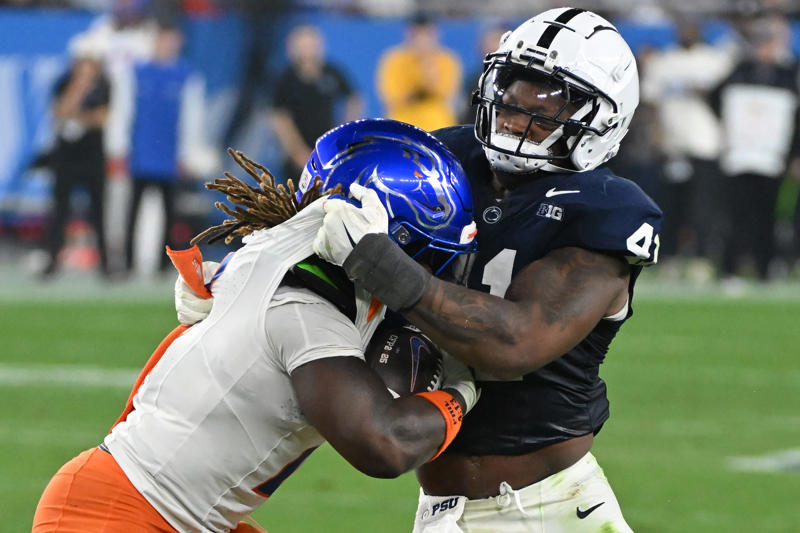 Arizona Cardinals: LB Cody Simon, Atlanta Falcons: DB Billy Bowman, Baltimore Ravens: WR LaJohntay Wester, Buffalo Bills: DE Landon Jackson, Carolina Panthers: S Lathan Ransom, Chicago Bears: OT Ozzy Trapilo, Cincinnati Bengals: LB Demetrius Knight, Cleveland Browns: TE Harold Fannin Jr., Dallas Cowboys: CB Shavon Revel, Denver Broncos: WR Pat Bryant , Detroit Lions: S Dan Jackson, Green Bay Packers: DE/LB Collin Oliver, Houston Texans: RB Woody Marks, Indianapolis Colts: CB Justin Walley, Jacksonville Jaguars: RB LeQuint Allen, Kansas City Chiefs: WR Jalen Royals, Las Vegas Raiders: WR Dont’e Thornton Jr, Los Angeles Chargers: TE Oronde Gadsden II, Los Angeles Rams: LB Chris Paul Jr., Miami Dolphins: S Dante Trader Jr., Minnesota Vikings: LB Kobe King, New England Patriots: WR Kyle Williams, New Orleans Saints: CB Quincy Riley, New York Giants: DT Darius Alexander, New York Jets: WR Arian Smith, Philadelphia Eagles: DB Andrew Mukuba, Pittsburgh Steelers: S Sebastian Castro, San Francisco 49ers: S Marques Sigle, Seattle Seahawks: S Nick Emmanwori, Tampa Bay Buccaneers: CB Jacob Parrish, Tennessee Titans: WR Elic Ayomanor, Washington Commanders: RB Jacory Croskey-Merritt