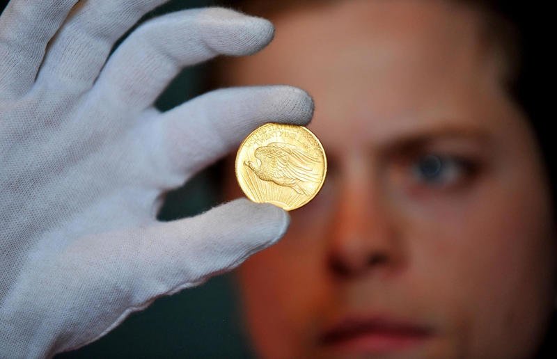 The people who struck gold in unexpected places The people who struck gold in unexpected places, Gold coins found in a pub, Ireland: value unknown, South African gold coins, UK: up to 3,000 (£100k), US gold coins in a London garden, UK: 4,000 (£98.2k), Gold bars in an airport bin, South Korea: 9,000 (£240k), Crushed chalice in a potato field, UK: 3,000 (£250k), Gold hoard in a piano, UK: 5,000 (£500k), Gold bars in a back garden, France: 7,000 (£666k), A home with hidden gold, France: .8 million (£2.9m), Gold Rush hoard buried under a tree, USA: million (£7.5m)