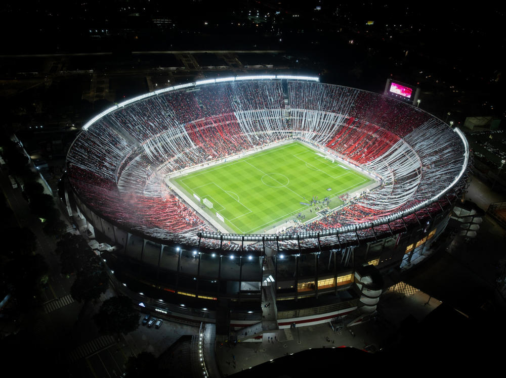 15. De Kuip – Feyenoord, 14. Karaiskakis Stadium – Olympiacos, 13. Cairo International Stadium – Al Ahly and Zamalek, 12. San Mamés – Athletic Bilbao, 11. Maracanã – Flamengo, Fluminense &amp; Vasco da Gama, 10. Deutsche Bank Park – Eintracht Frankfurt, 9. The Marshall Jozef Pilsudski’s Stadium – Legia Warsaw, 8. Stadio Diego Armando Maradona – Napoli, 7. Rams Park – Galatasaray, 6. Estadio Mas Monumental – River Plate, 5. Anfield – Liverpool, 4. San Siro – AC Milan and Inter Milan, 3. Signal Iduna Park – Borussia Dortmund, 2. Celtic Park – Celtic, 1. La Bombonera – Boca Juniors