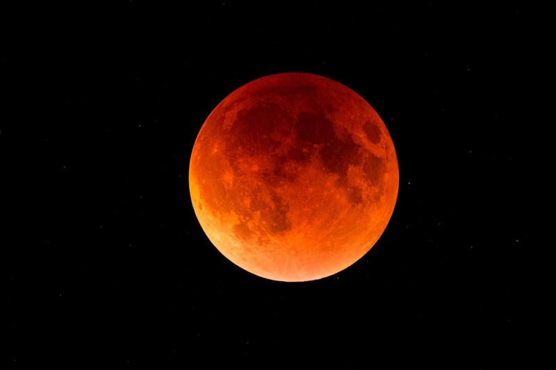 Lunar eclipse The dark spots on the Moon are called "Maria", The Moon's brightness is due to the Sun, Moonquakes exist, The Moon is about 32 Earths away from us, A dust cloud surrounds the Moon, The Moon temperature, The Moon moves further from the Earth every year, We always see the same side of the Moon, The crust of the Moon varies in thickness, Shadows on the Moon are darker than on Earth, The Moon is just over one-quarter the size of the Earth, The South Pole-Aitken crater is the largest on the Moon, The Moon can affect how we sleep, Lunar eclipse