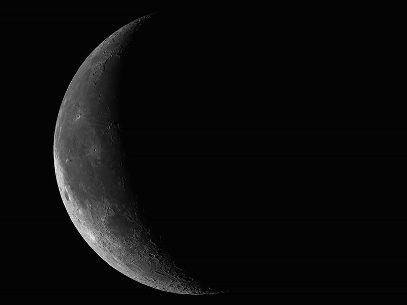 Shadows on the Moon are darker than on Earth The dark spots on the Moon are called "Maria", The Moon's brightness is due to the Sun, Moonquakes exist, The Moon is about 32 Earths away from us, A dust cloud surrounds the Moon, The Moon temperature, The Moon moves further from the Earth every year, We always see the same side of the Moon, The crust of the Moon varies in thickness, Shadows on the Moon are darker than on Earth, The Moon is just over one-quarter the size of the Earth, The South Pole-Aitken crater is the largest on the Moon, The Moon can affect how we sleep, Lunar eclipse
