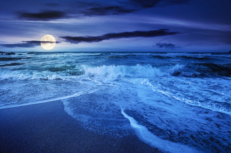 The Moon can influence Earth by gravity The United Nations has an Outer Space Treaty, The Moon is the Earth's only natural satellite, The Apollo astronauts left more than just a flag behind, Each month's Full Moon has its own name, The Moon is lemon-shaped, Earth's Moon is the fifth-largest in our solar system, The Moon was once a hotbed of volcanic activity, The Moon can influence Earth by gravity, There's a body buried on the Moon, A full day on the Moon is much longer than on Earth, Sunlight passing through Earth's atmosphere changes the color of the Moon, The Moon is 81 times lighter than Earth