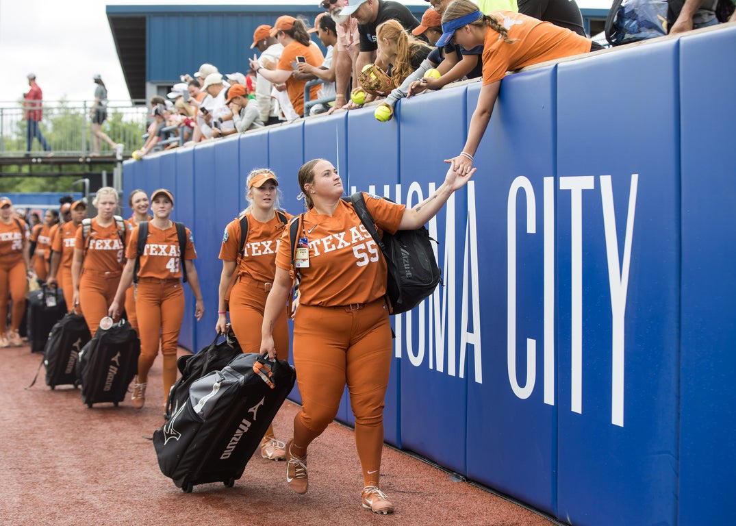 Texas defeats Florida 3-0 in WCWS opener, in photos