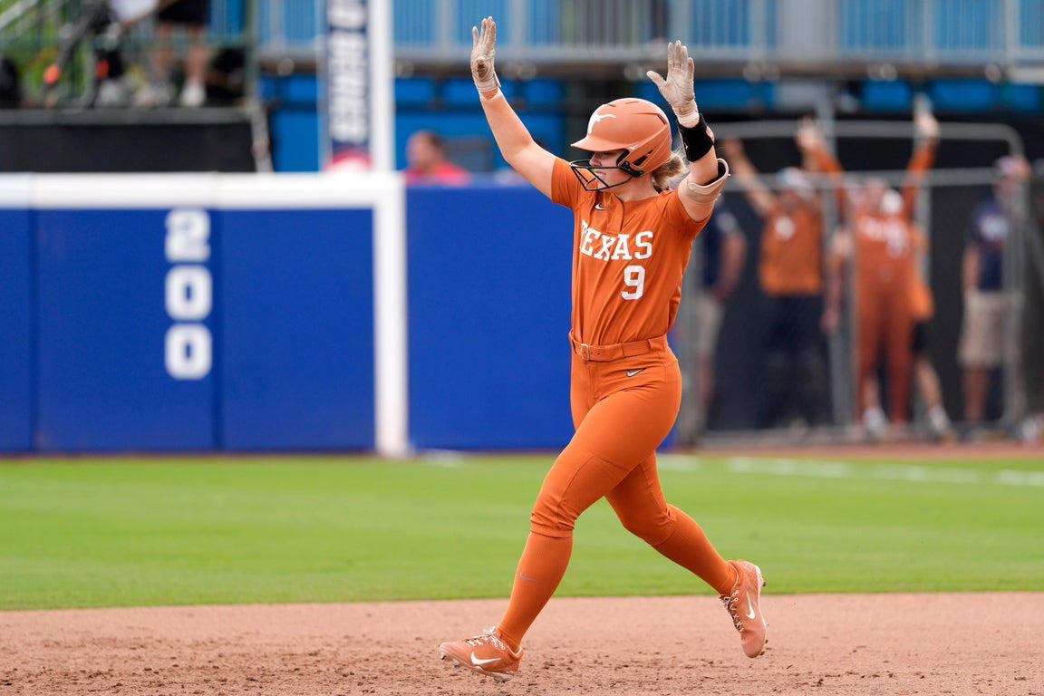 Texas defeats Florida 3-0 in WCWS opener, in photos