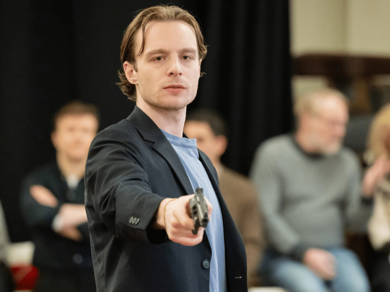 Dominic McLaughlin as Harry Potter, Arabella Stanton as Hermione Granger, Alastair Stout as Ron Weasley, John Lithgow as Albus Dumbledore, Janet McTeer as Minerva McGonagall, Paapa Essiedu as Severus Snape, Nick Frost as Rubeus Hagrid, Paul Whitehouse as Argus Filch, Luke Thallon as Quirinus Quirrell