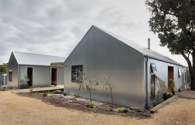 Bellbrae House, Victoria, Australia Blindingly beautiful metal homes, Bellbrae House, Victoria, Australia, Galvalum-wrapped home, California, USA, Joshua Tree Folly, California, USA, Tin House, London, UK, Cliff House, Granada, Spain, Copper house, Sibiu, Romania, Balancing Barn, Suffolk, UK, Three Capes Cabin, Tasmania, Australia