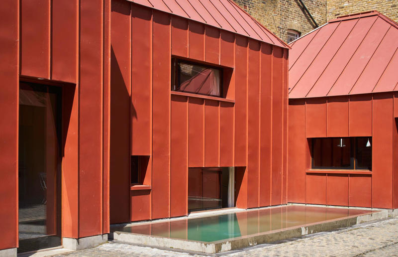 Tin House, London, UK Blindingly beautiful metal homes, Bellbrae House, Victoria, Australia, Galvalum-wrapped home, California, USA, Joshua Tree Folly, California, USA, Tin House, London, UK, Cliff House, Granada, Spain, Copper house, Sibiu, Romania, Balancing Barn, Suffolk, UK, Three Capes Cabin, Tasmania, Australia