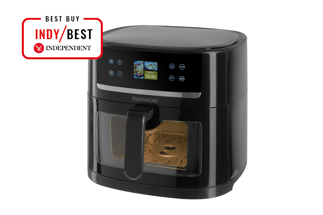How I tested, Why you can trust IndyBest reviews, The best air fryers for 2025 are:, Daewoo actuate smart AI air fryer , Judge 4l air fryer , Ninja crispi air fryer, Salter duowave two-in-one air fryer and microwave, 26l , Cosori dual blaze twinfry air fryer, Cusinart airtwin XXL dual-zone air fryer , Dualit 5.5l air fryer , Zwilling 4l air fryer , Panasonic air fryer, NF-CC600, Ninja 15-in-1 foodi max air fryer , Your air fryer questions answered, What is the best air fryer? 