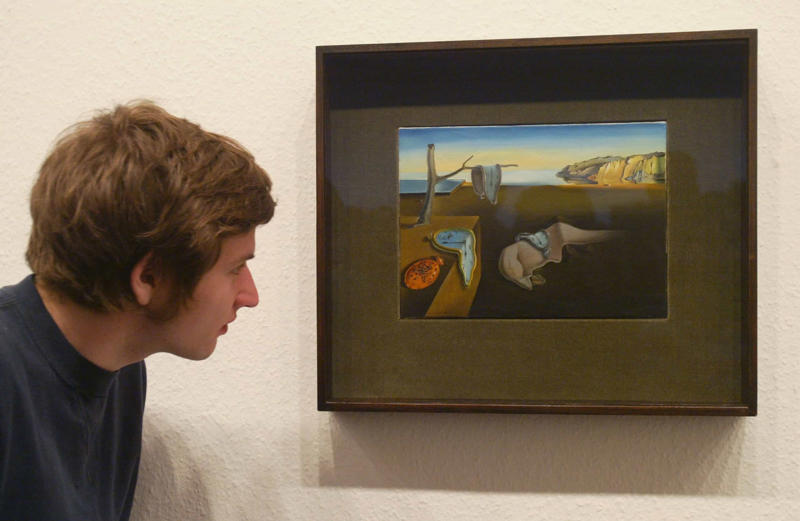 'The Persistence of Memory' 'The Garden of Earthly Delights', 'The Creation of Adam', 'The Persistence of Memory', 'Nighthawks', 'Autumn Rhythm', 'Isabella', 'Boy Mozart', 'Mona Lisa', 'The Prophet Zechariah', 'Netherlandish Proverbs', 'An Old Man in Military Costume', 'The Life of Saint Francis', 'The Starry Night', 'Patch Of Grass', 'Supper at Emmaus'
