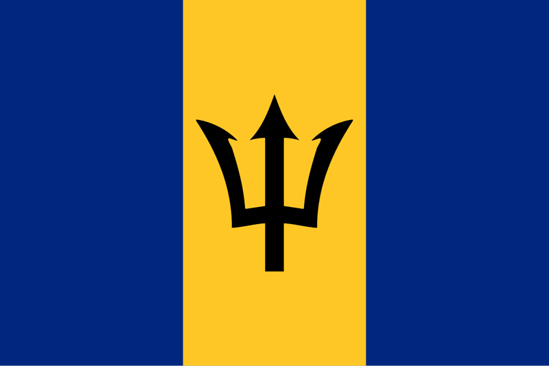 19. Barbados 1. Wales, 2. Bhutan, 3. Sri Lanka, 4. Seychelles, 5. Nepal, 6. Jamaica, 7. South Africa, 8. Canada, 9. Switzerland, 10. North Macedonia, 11. Estonia, 12. Kiribati, 13. Brazil, 14. Lebanon, 15. Papua New Guinea, 16. Albania, 17. Mexico, 18. Isle of Man, 19. Barbados, 20. Zimbabwe, 21. Uganda, 22. Japan, 23. Eritrea