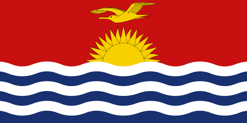 12. Kiribati 1. Wales, 2. Bhutan, 3. Sri Lanka, 4. Seychelles, 5. Nepal, 6. Jamaica, 7. South Africa, 8. Canada, 9. Switzerland, 10. North Macedonia, 11. Estonia, 12. Kiribati, 13. Brazil, 14. Lebanon, 15. Papua New Guinea, 16. Albania, 17. Mexico, 18. Isle of Man, 19. Barbados, 20. Zimbabwe, 21. Uganda, 22. Japan, 23. Eritrea