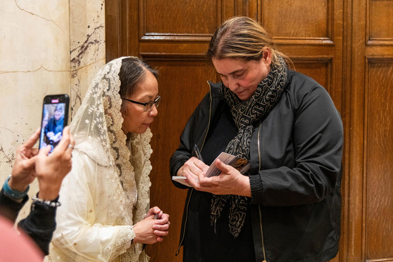 Antonia Salzano, mother of soon-to-be Saint Carlo Acutis speaks in N.Y.