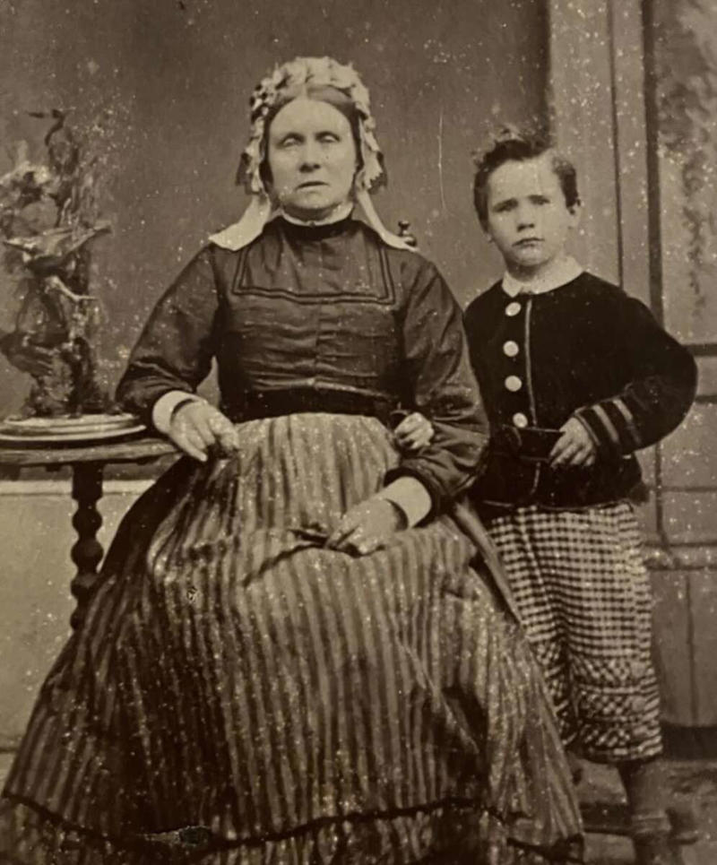 11. Taken in Norwich, England in the 1870s 1. A solid pose indeed, 2. Paris in the Belle Époque (ca. 1870-1890), 3. The legend goes that this was taken back in Pennsylvania, 4. Someone's great grandmother captured in a tender moment way back in the day, 5. Seems like he might be a great dad, 6. A portrait of a man wearing samurai armor back in the 1870s, 7. A couple young and in love all the way back in the 1870s, 8. Taken back in Norway in the 1870s, 9. A good day to you as well my good sir, 10. Gettysburg in 1870, 11. Taken in Norwich, England in the 1870s, 12. A portrait of Emil Bessels in the 1870s, 13. The penny farthing bikes were the bikes to ride around in during the 1870s, 14. Looks to be a joyous gathering indeed, 15. Now that's a fancy 1870s gentleman if I've ever seen one, 16. This looks to be a tumultuous alleyway to navigate back in the 1870s, 17. A stunning, captivating shot indeed, 18. Honestly, the guy is giving off some kind of vibe with the big beard, 19. She seems like she didn't have the best morning she's ever had