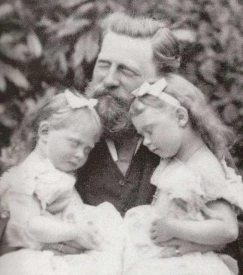 5. Seems like he might be a great dad 1. A solid pose indeed, 2. Paris in the Belle Époque (ca. 1870-1890), 3. The legend goes that this was taken back in Pennsylvania, 4. Someone's great grandmother captured in a tender moment way back in the day, 5. Seems like he might be a great dad, 6. A portrait of a man wearing samurai armor back in the 1870s, 7. A couple young and in love all the way back in the 1870s, 8. Taken back in Norway in the 1870s, 9. A good day to you as well my good sir, 10. Gettysburg in 1870, 11. Taken in Norwich, England in the 1870s, 12. A portrait of Emil Bessels in the 1870s, 13. The penny farthing bikes were the bikes to ride around in during the 1870s, 14. Looks to be a joyous gathering indeed, 15. Now that's a fancy 1870s gentleman if I've ever seen one, 16. This looks to be a tumultuous alleyway to navigate back in the 1870s, 17. A stunning, captivating shot indeed, 18. Honestly, the guy is giving off some kind of vibe with the big beard, 19. She seems like she didn't have the best morning she's ever had